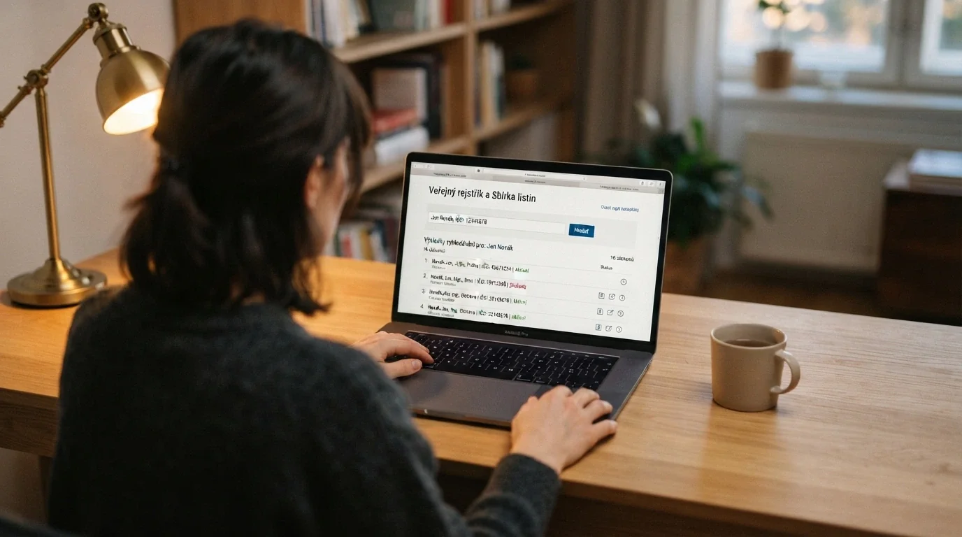 Úřední dokument s razítkem Ministerstva financí ČR položený vedle klávesnice s logem online casina