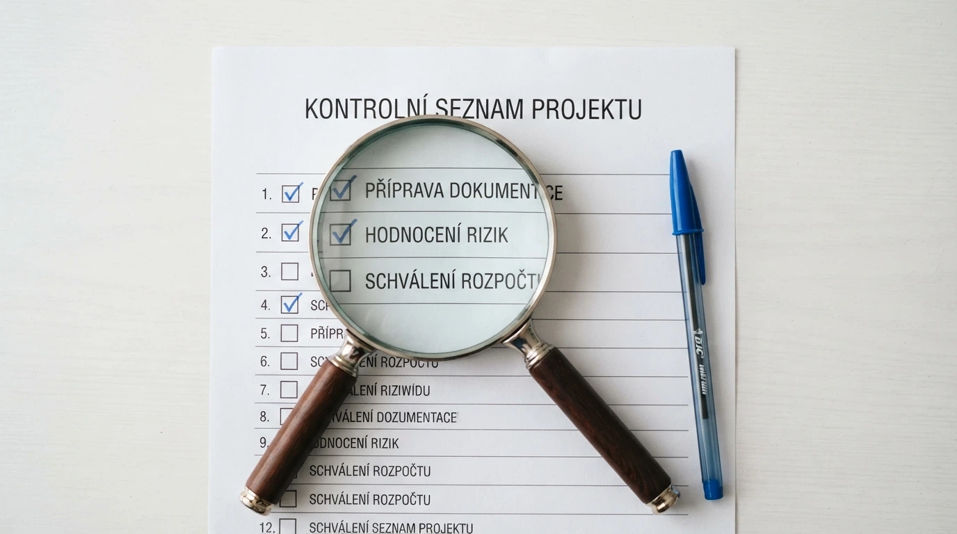 Lupa nad seznamem hodnoticích kritérií — licence, počet spinů, hodnota otočky, podmínky protočení