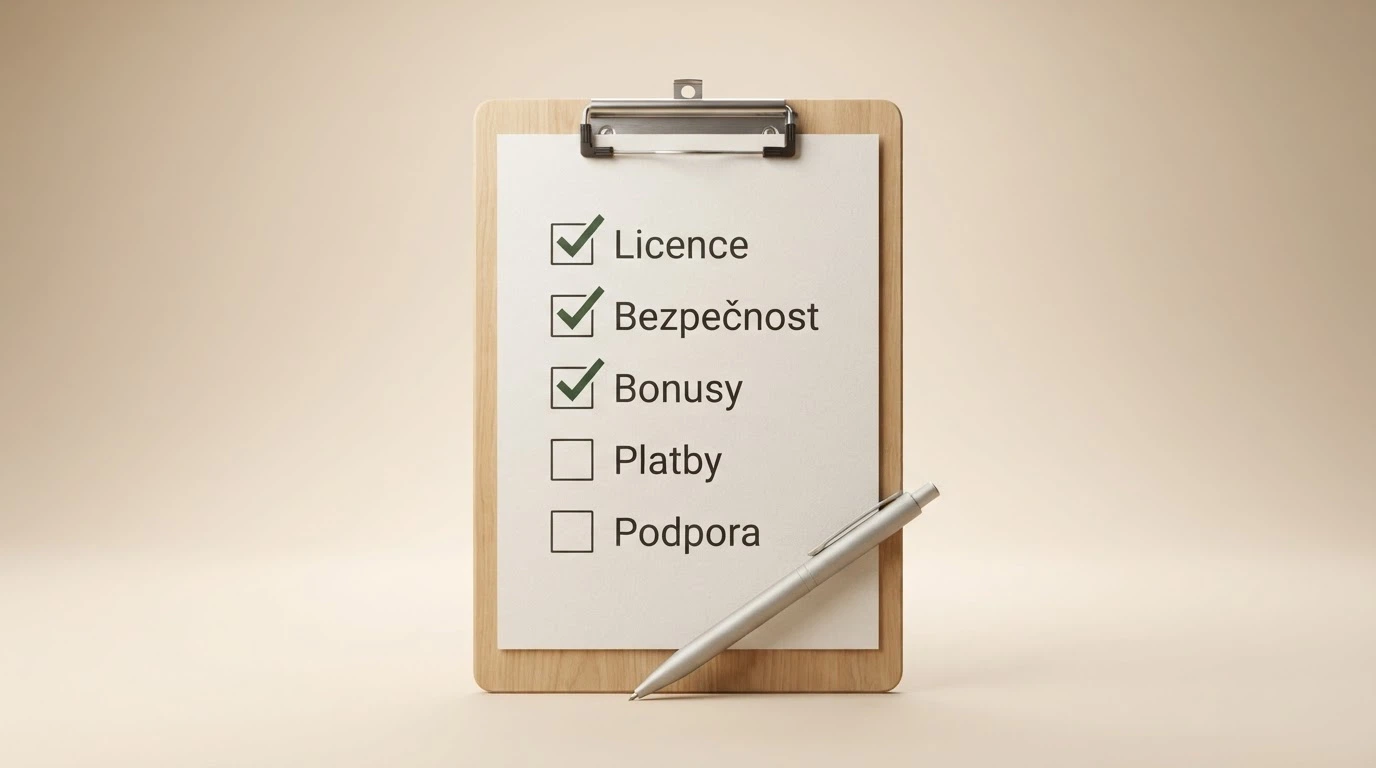 Checklist hodnotících kritérií pro výběr bezpečného zahraničního casina — licence, bezpečnost, bonusy, platby