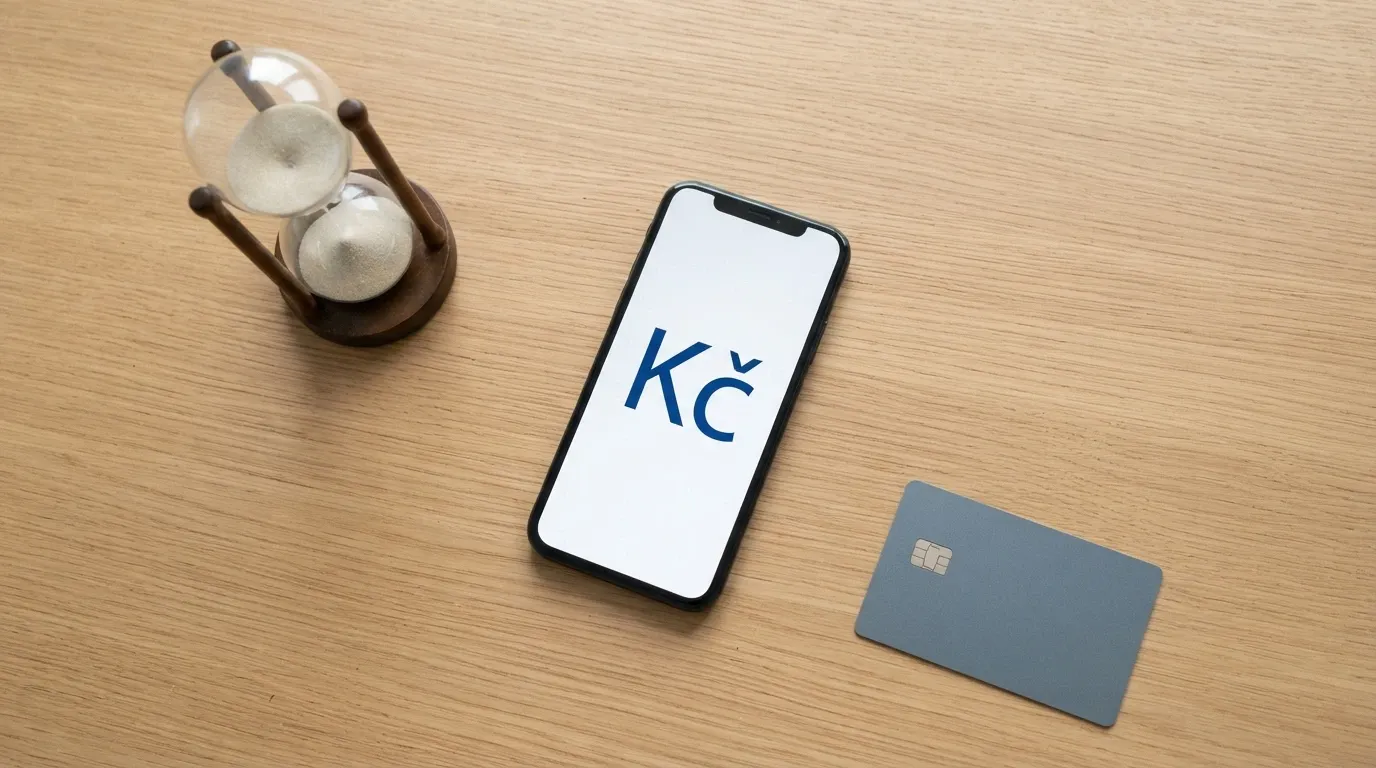 Koláž platebních metod – karta, mobil s Paysafecard logem, peněženka s kryptoměnou, vedle přesýpací hodiny s fází čekání