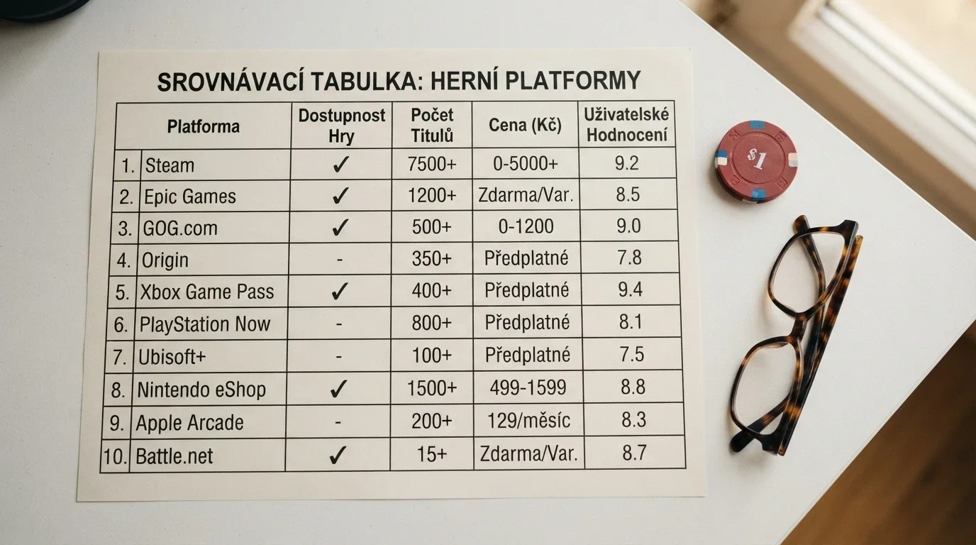 Tabulka s logy deseti online casin a klíčovými údaji o bonusu, zatočeních a podpoře mobilního vkladu